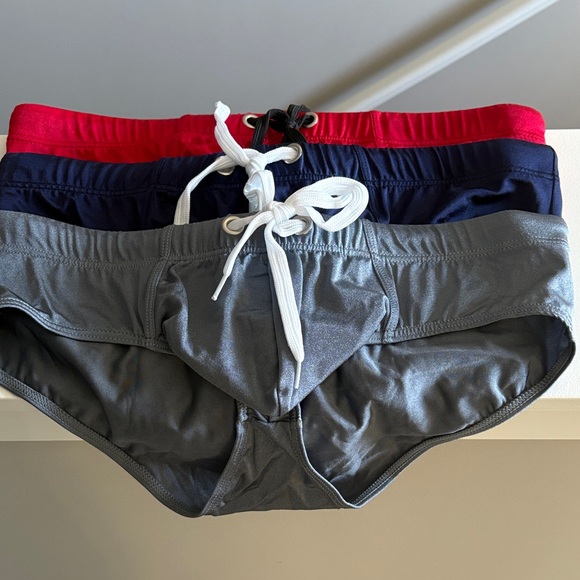 Red Swim Trunks for Men - Picture 1 of 15